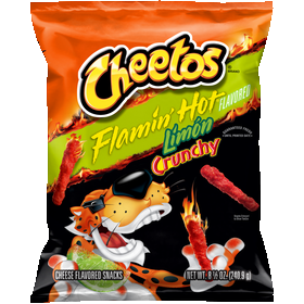 Flamin' Hot Cheetos with Lime, Zesty Crispy Corn Puffs