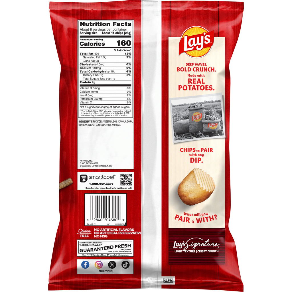 Wavy Cut Original Potato Crisps by Lay's