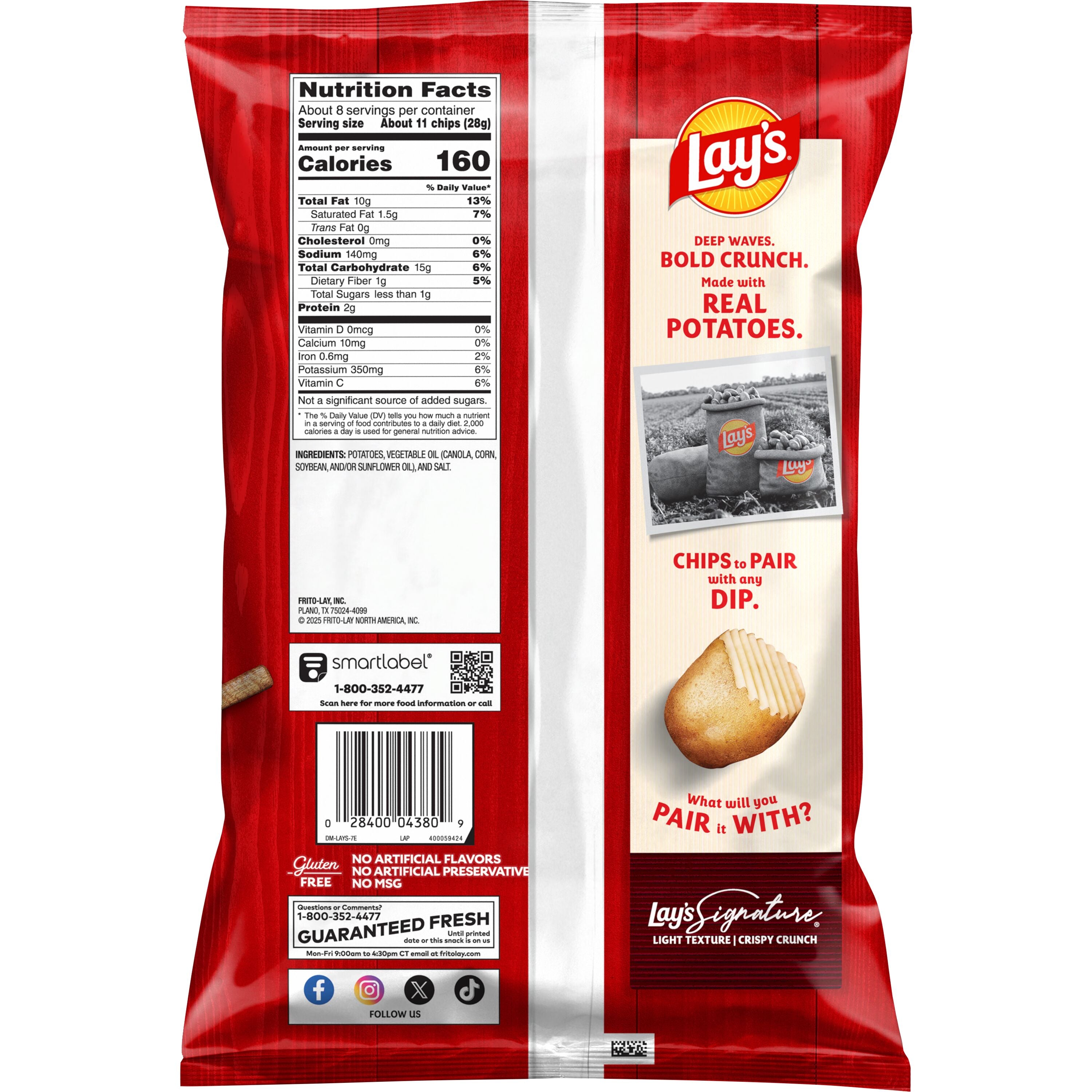 Wavy Cut Original Potato Crisps by Lay's