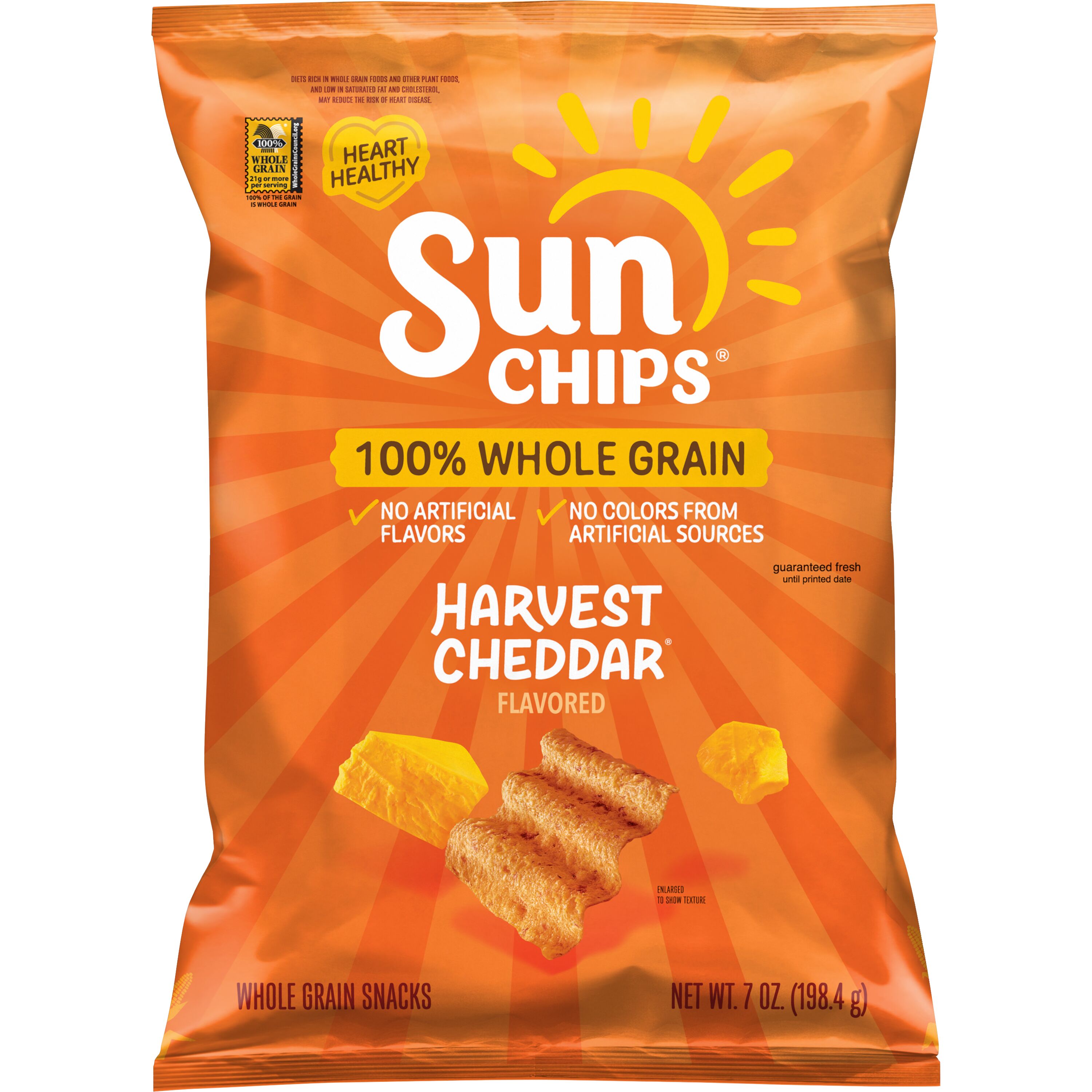 Harvest Cheddar Ridged Multigrain Chips by SunChips