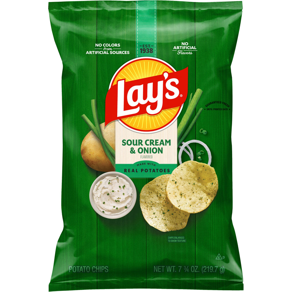 Sour Cream & Onion Style Lay's Potato Crisps