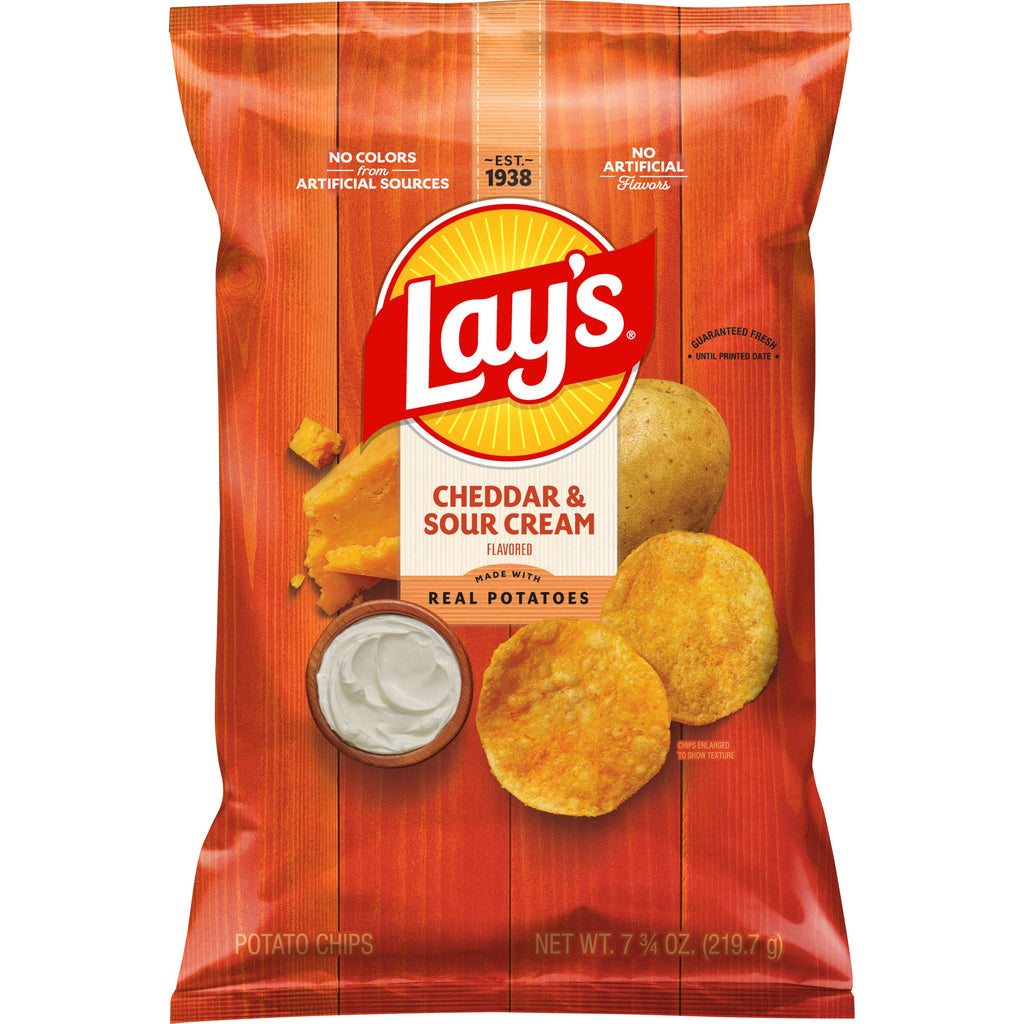Cheddar Sour Cream Style Potato Crisps by Lay's