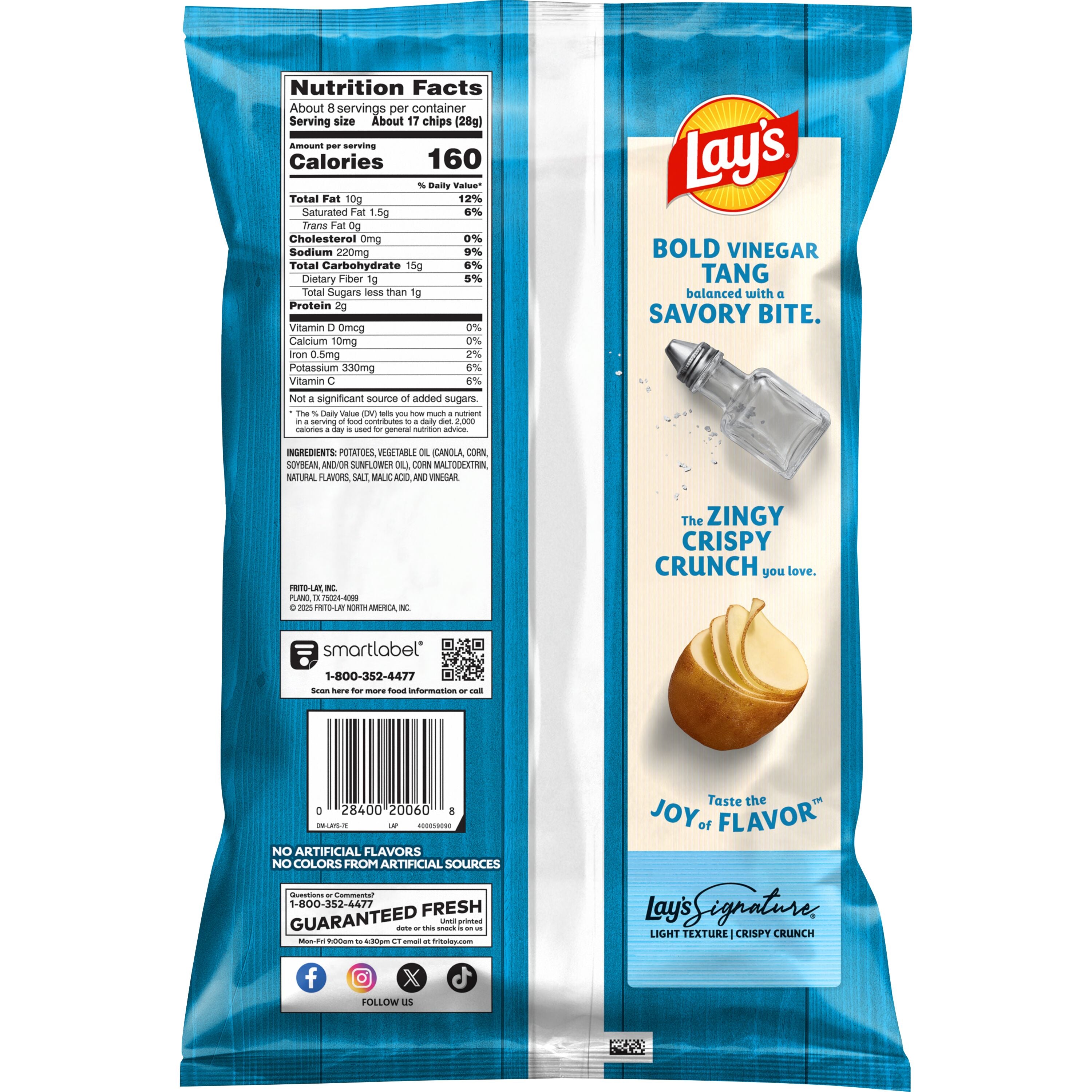 Tangy Salt & Vinegar Crisps by Lay's