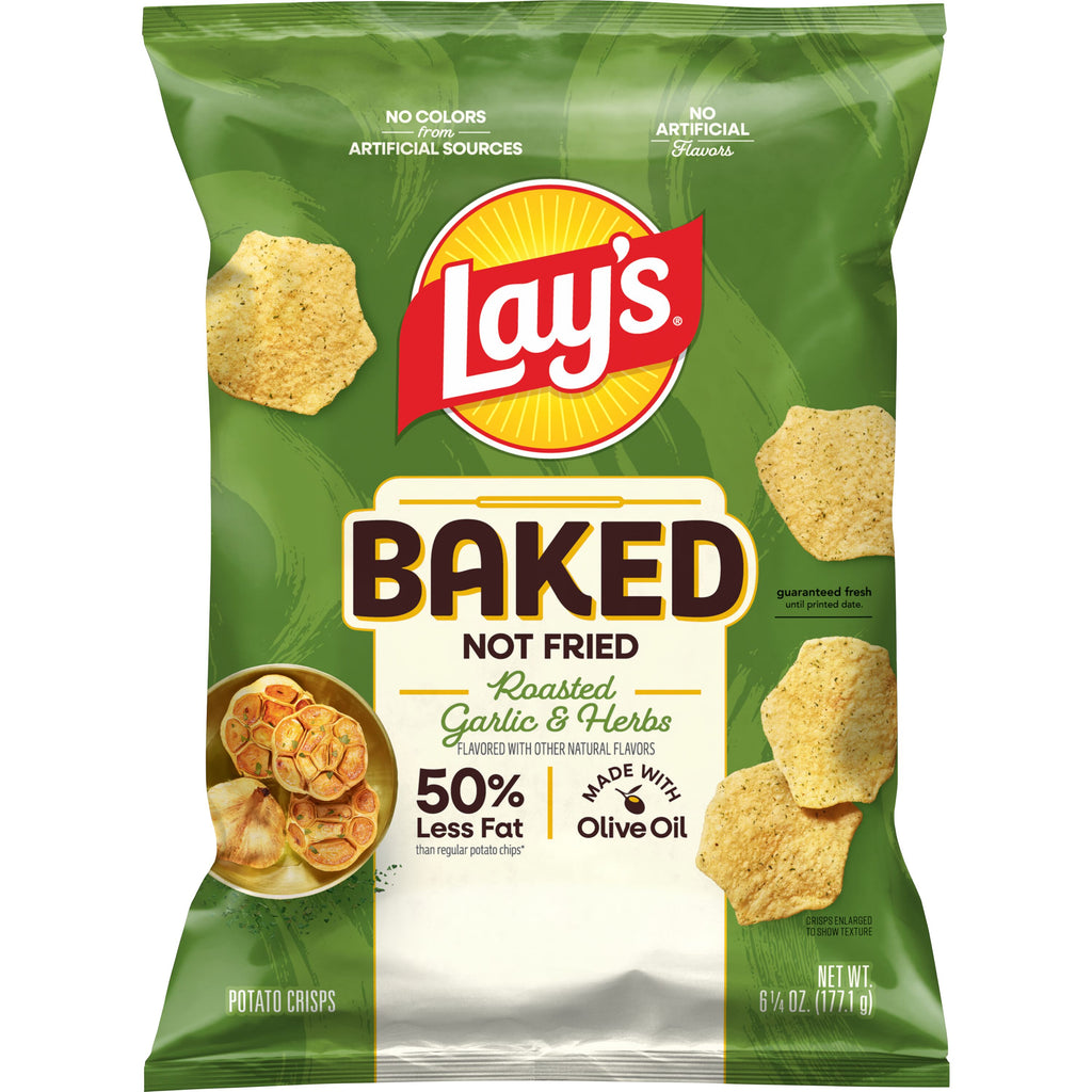 Lay's Roasted Garlic-and-Herb Oven-Baked Crisps