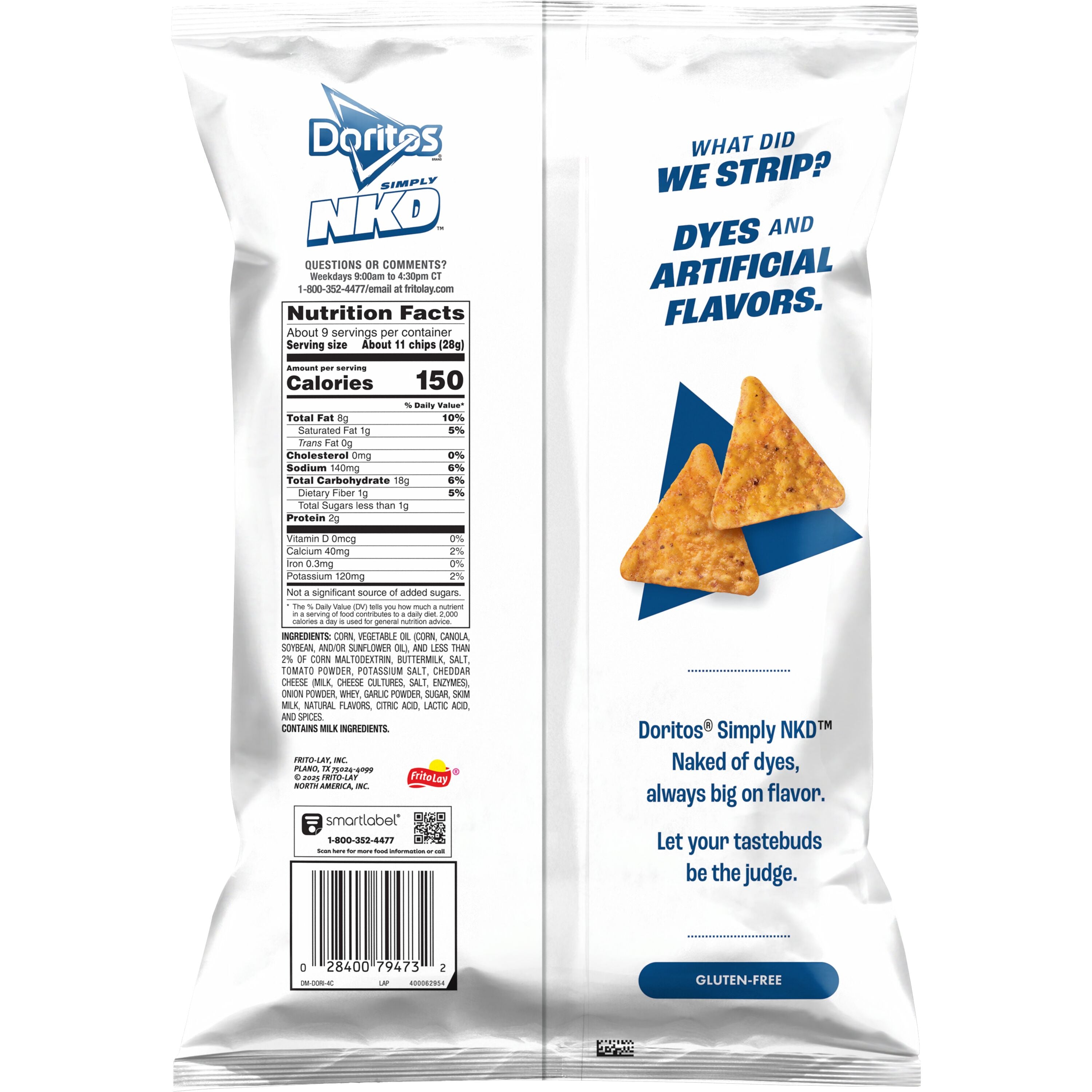 Simply Naked Cool Ranch Corn Tortilla Doritos