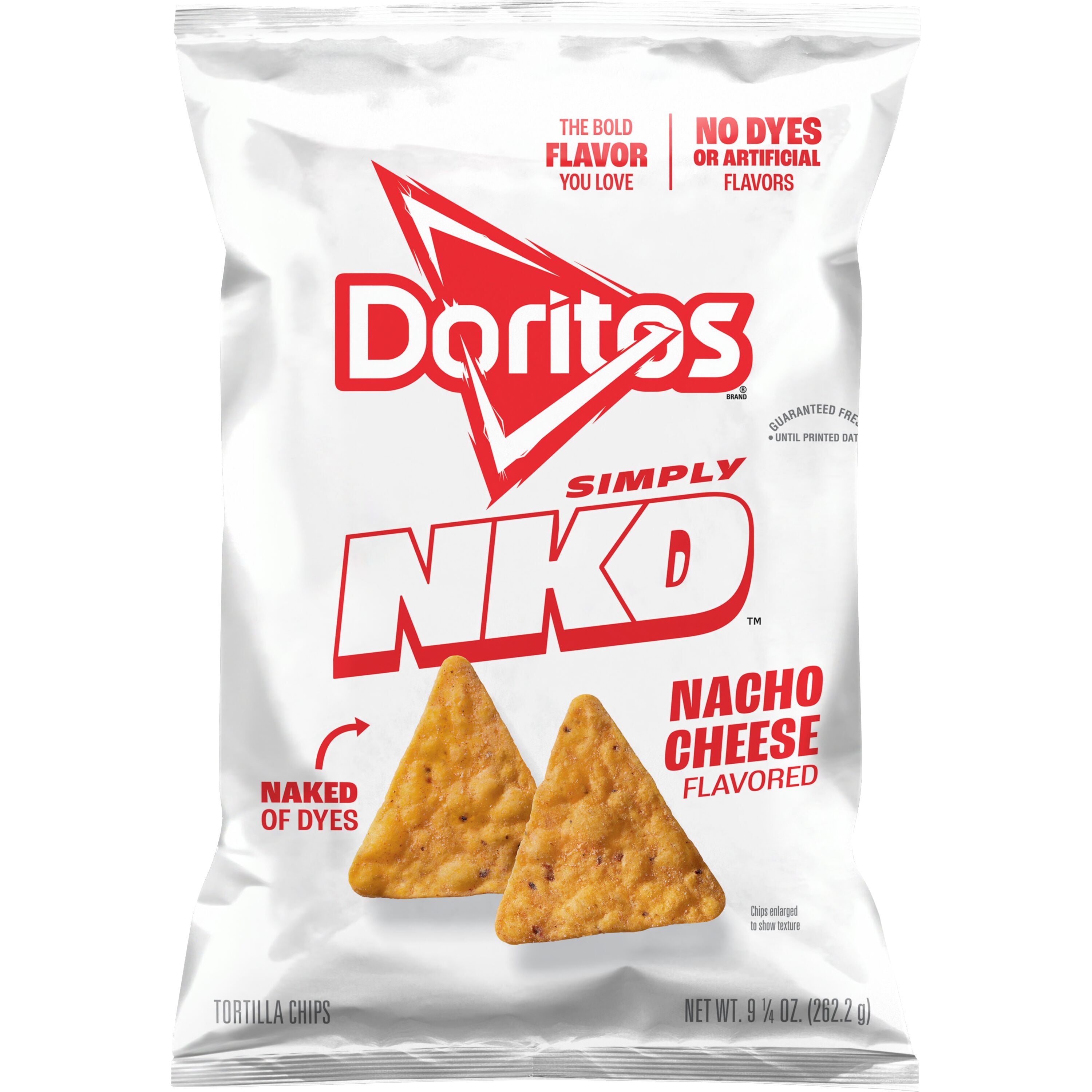 Simply Naked Nacho Cheese Corn Tortilla Doritos