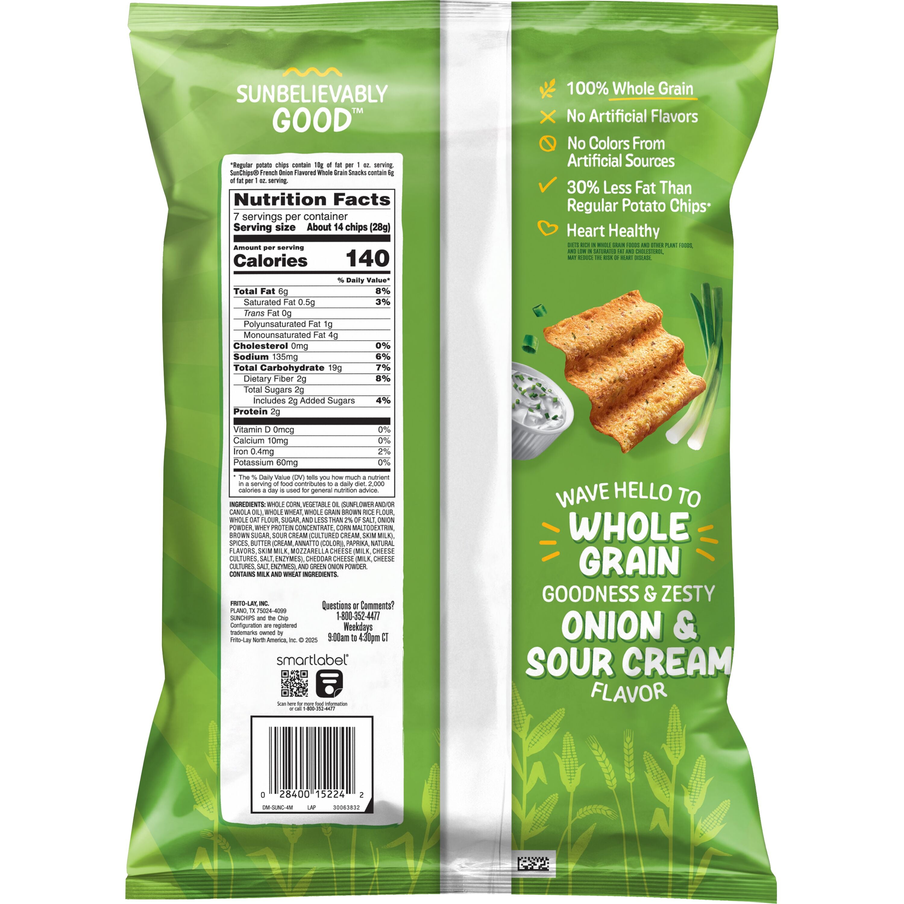 French Onion Wavy Multigrain Crisps from SunChips