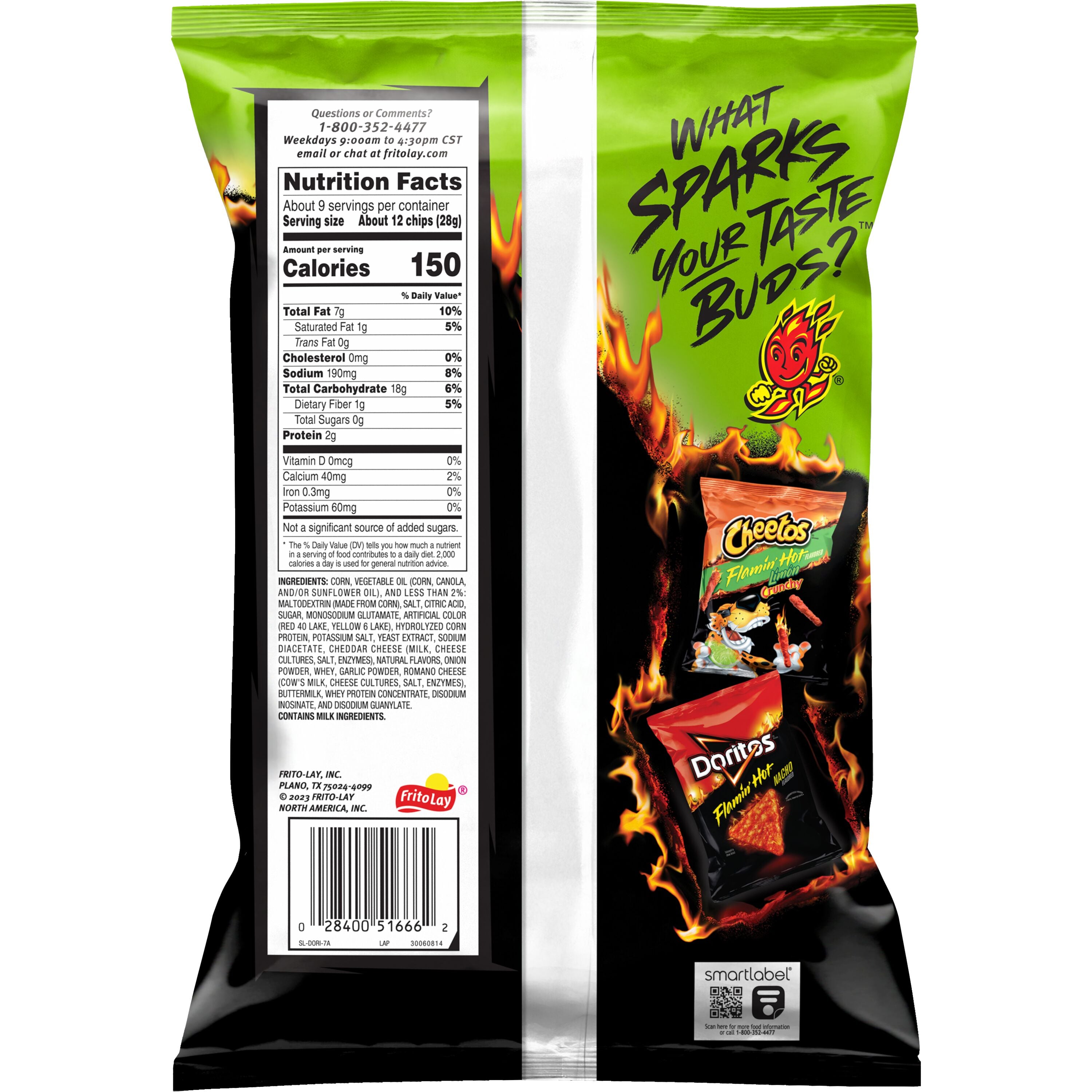 Flamin' Hot Limon Corn Tortilla Chips by Doritos