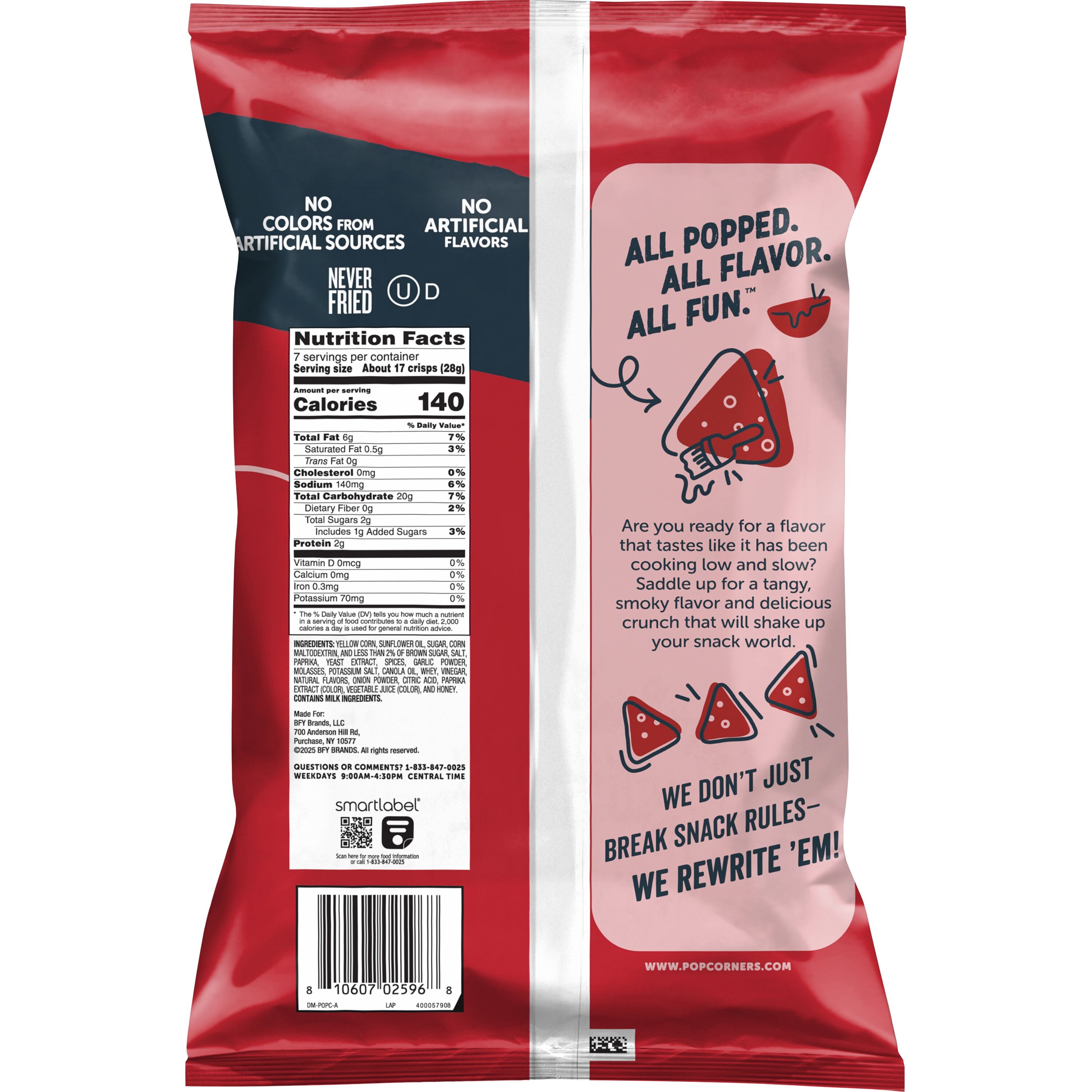 Smokehouse BBQ Corn Crisps by PopCorners