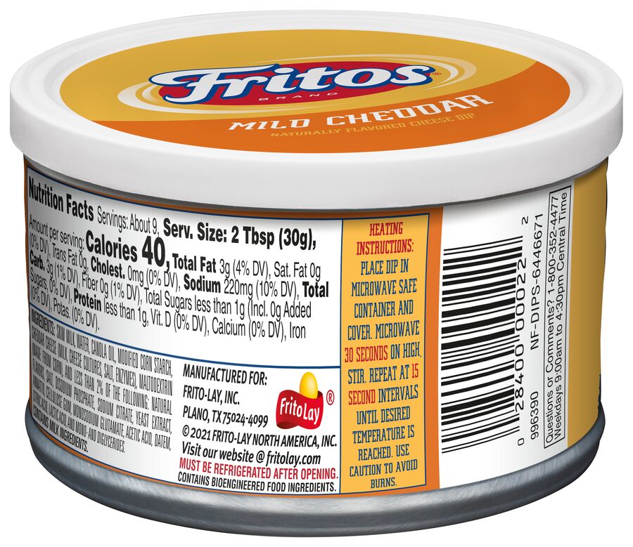 Mild Cheddar Fritos Creamy Cheese Dip