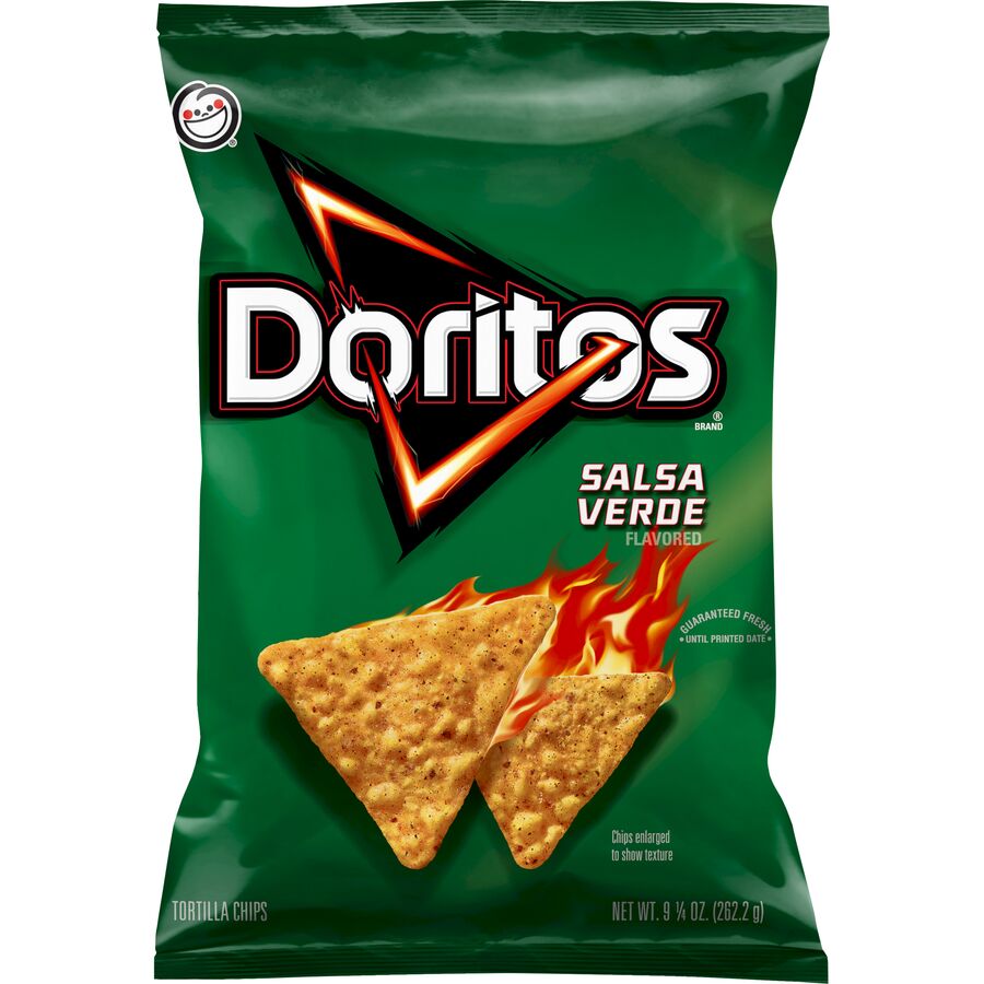 Salsa Verde Doritos Green Tortilla Corn Crisps