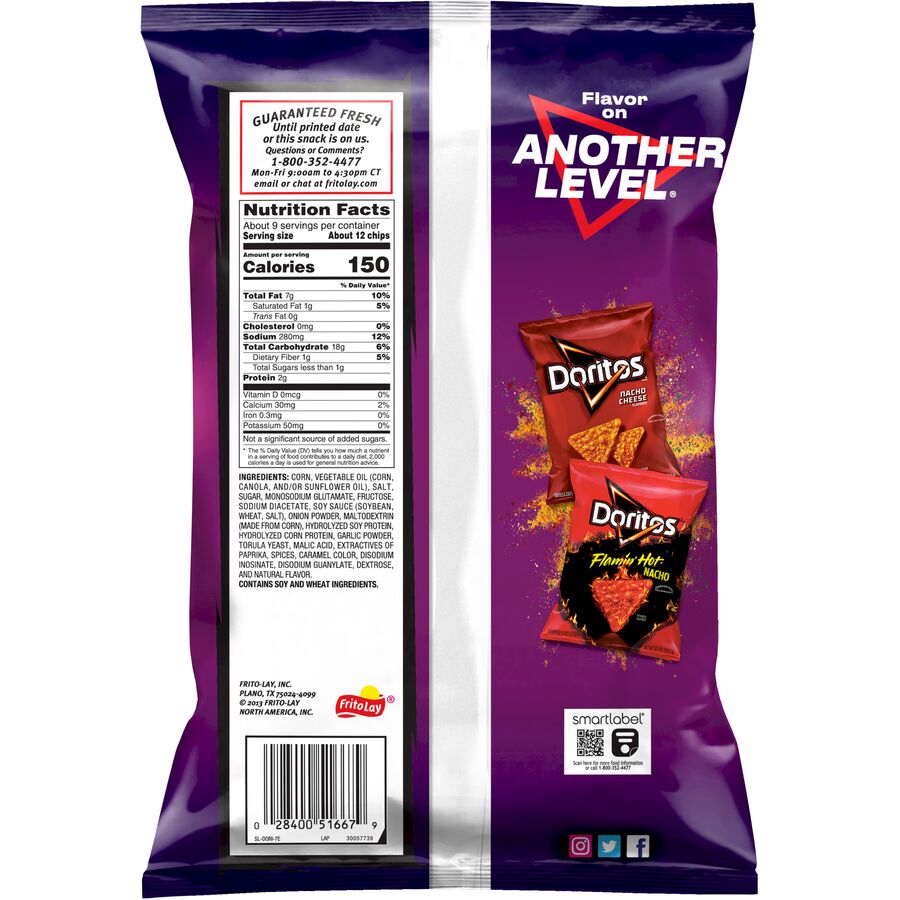 Spicy Sweet Chili Corn Tortilla Doritos Crisps