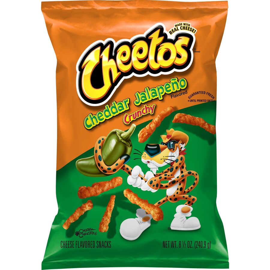 Jalapeno Cheddar Cheetos, Crispy Spicy Corn Puffs