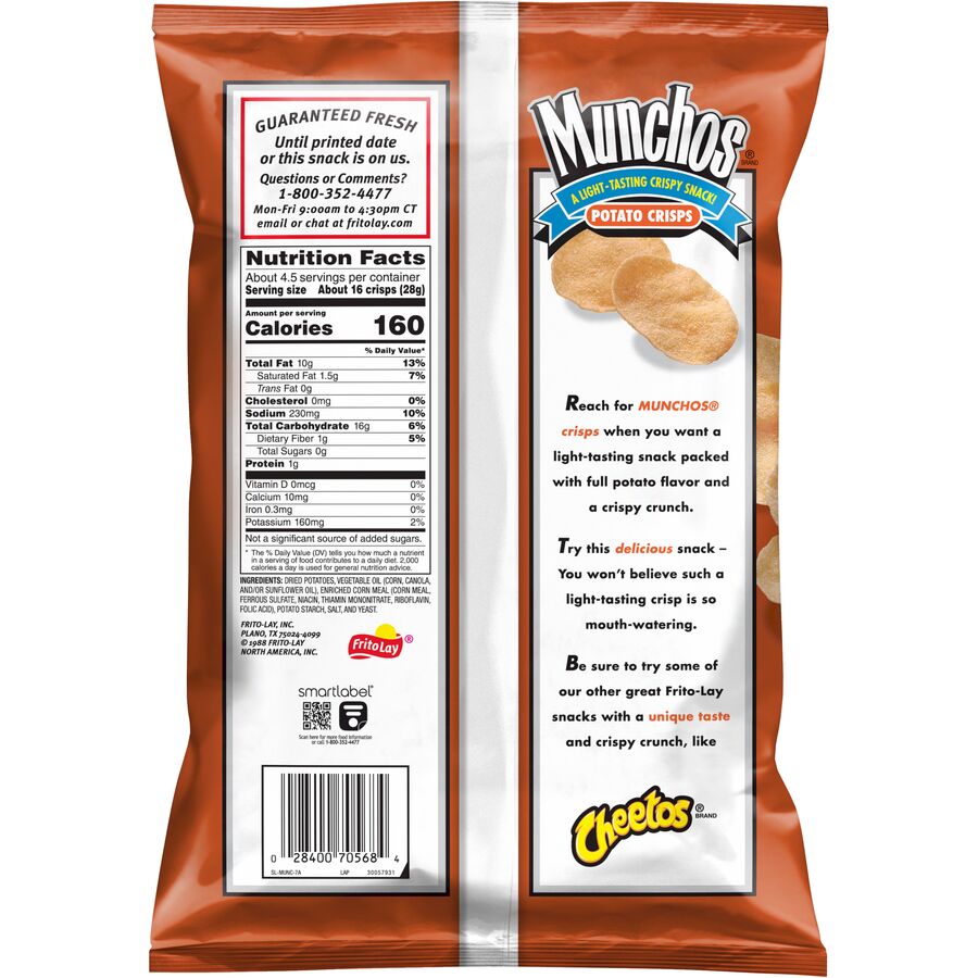 Munchos Airy Bubbled Potato Crisps