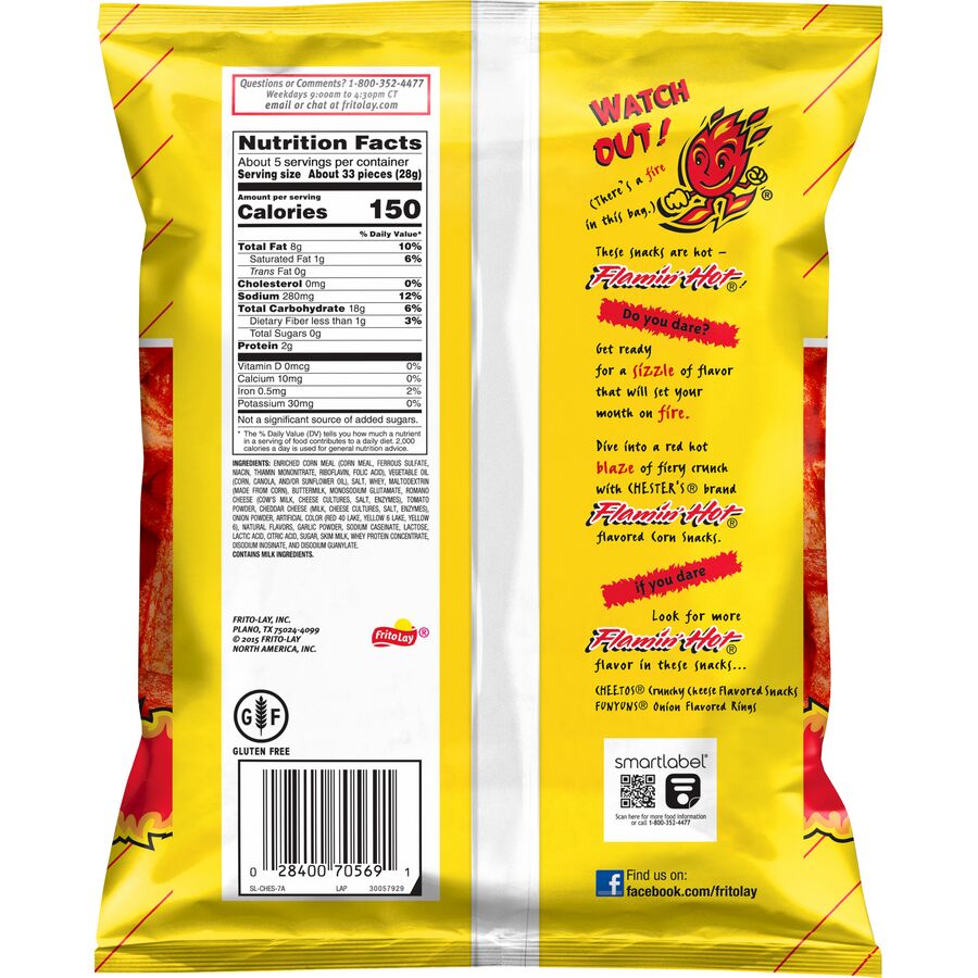 Flamin' Hot Crinkle-Cut Corn & Potato Fries by Chester's