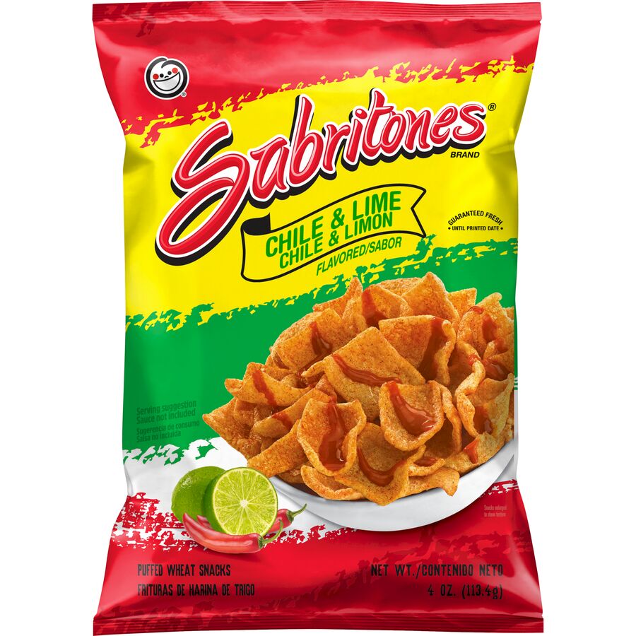 Chile & Lime Puffed Wheat Bites by Sabritones