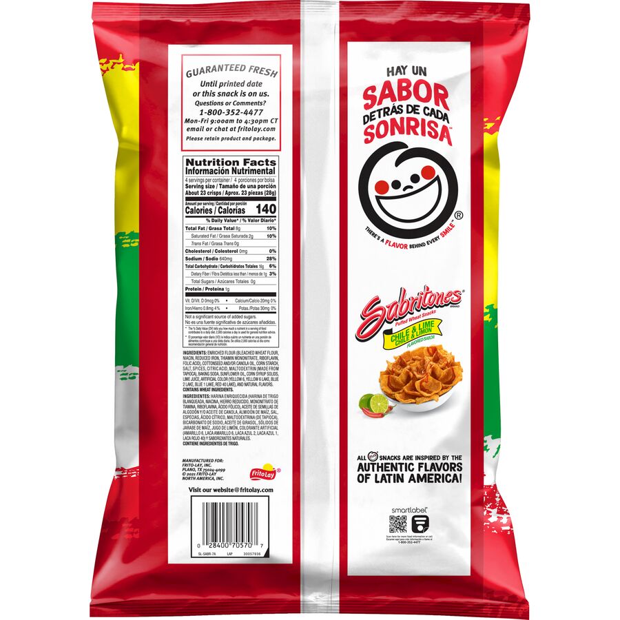 Chile & Lime Puffed Wheat Bites by Sabritones
