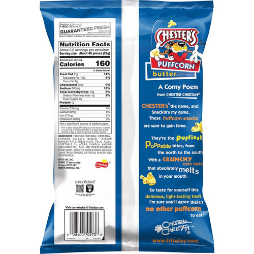 Buttery Puffcorn Corn Puffs by Chester's