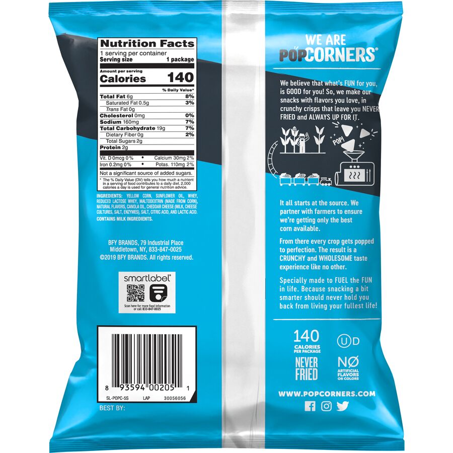 White Cheddar Popped Corn Bites by PopCorners