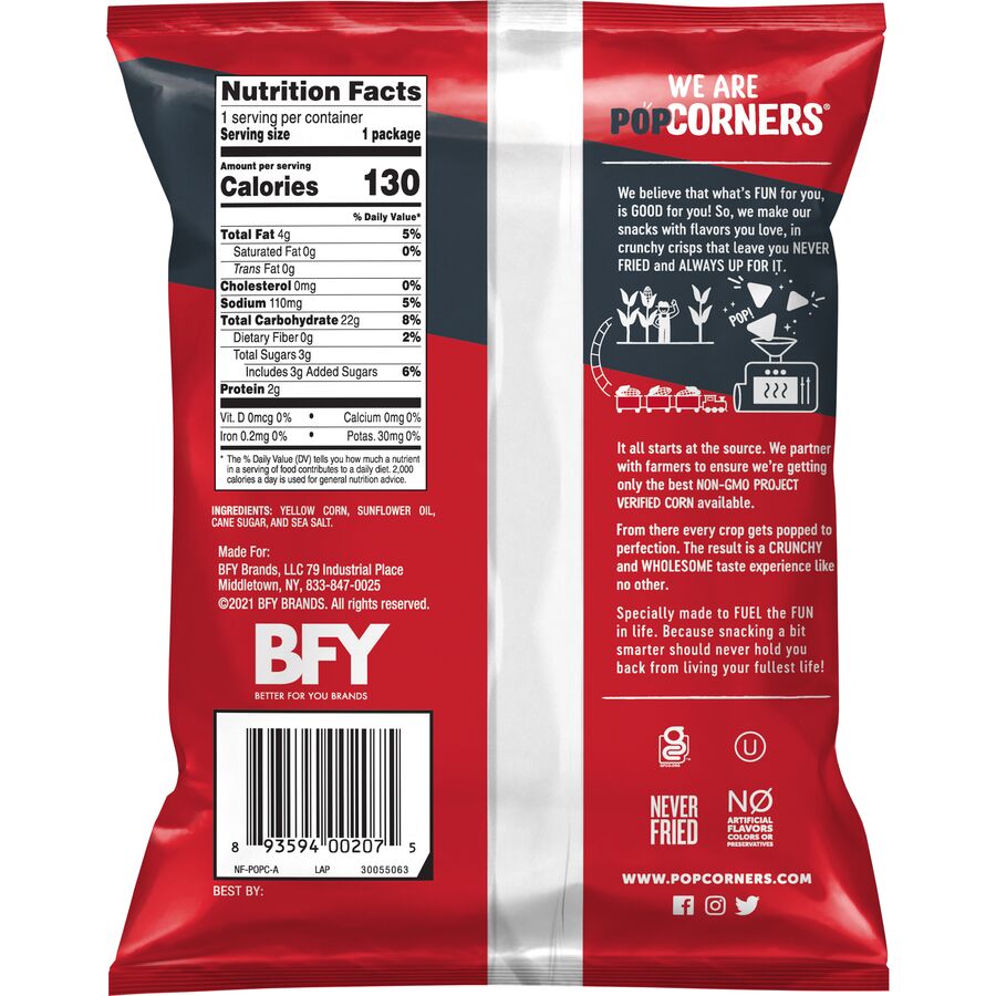 Kettle Corn Style Popped Triangles from PopCorners